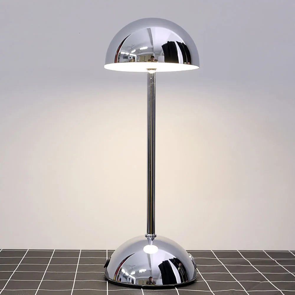Lampe de table champignon / Shine moderne chrome 