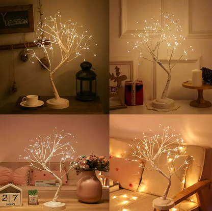  Lampe de chevet arbre féerique dans le salon dans la chambre sur un bureau 