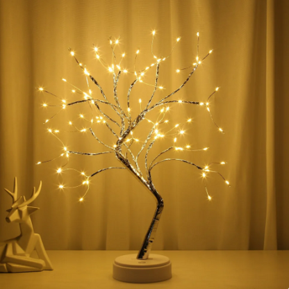  Lampe de chevet arbre féerique et une statue 