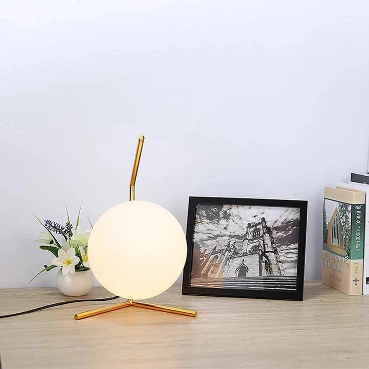 Lampe de chevet minimaliste nordique cadre et vase de fleurs 