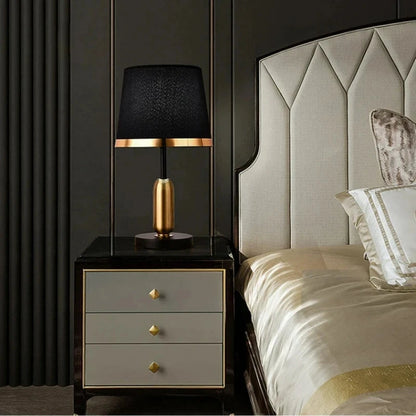 Lampe de chevet moderne table de chevet et lit blanc 