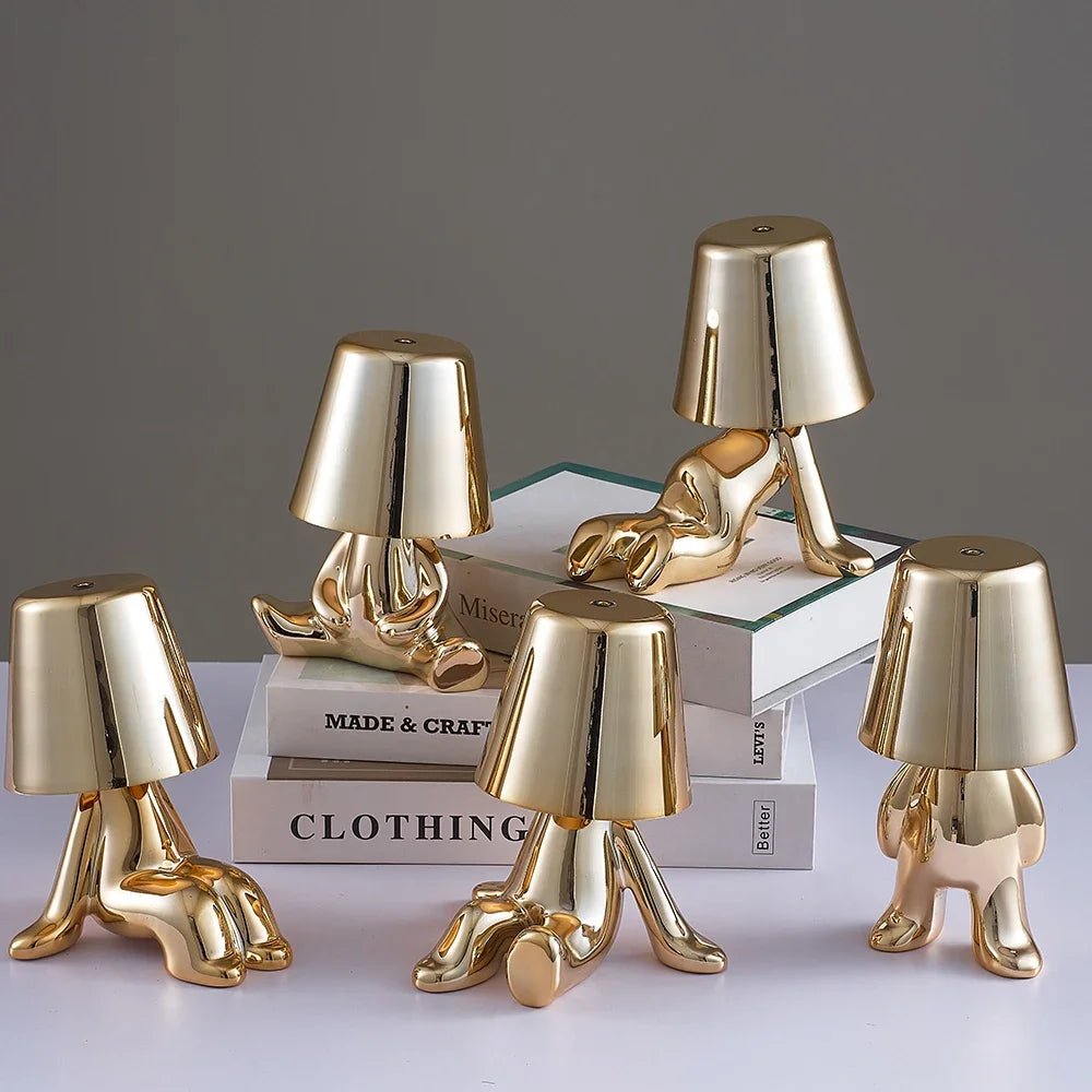 Lampe de chevet MR GOLD dorée 