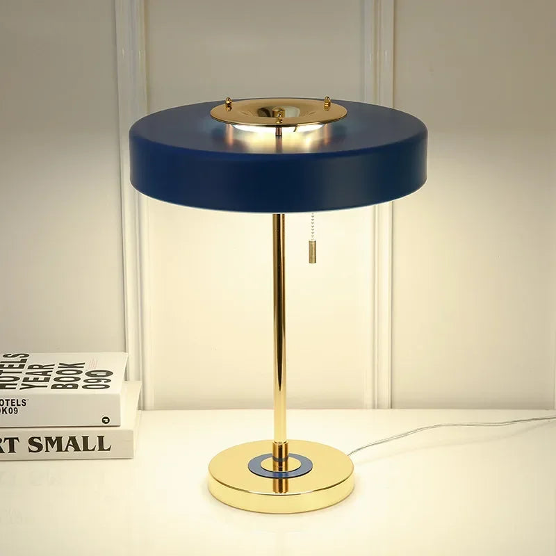 Lampe de table à LED scandinave bleue