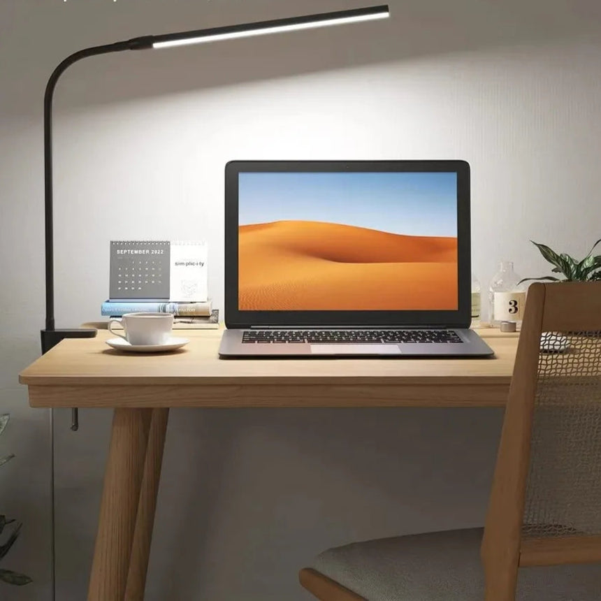Lampe de table à LED avec pince avec une seule tête 