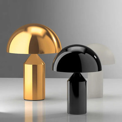 Lampe de table au style minimaliste doré et noir 