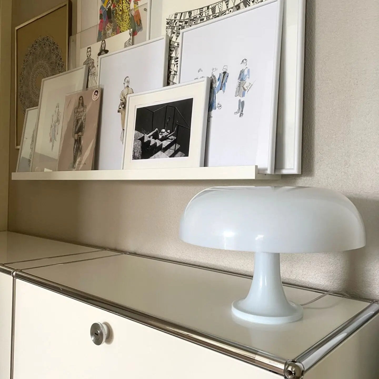 Lampe de table rechargeable LED blanche 