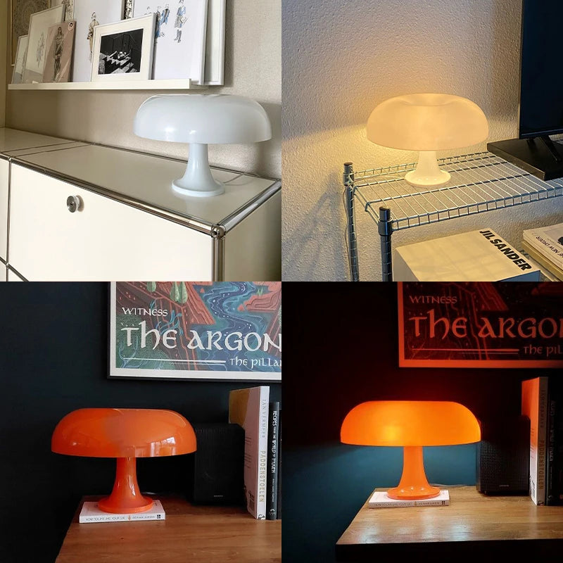 Lampe de table rechargeable allumée et éteinte 