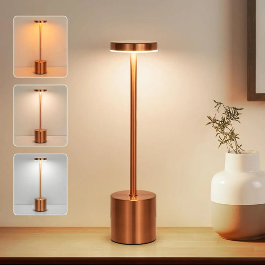 Lampe de table rechargeable et différente lumière 