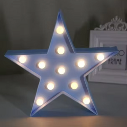 Lampe led 3d Étoile allumée et cadre de photo