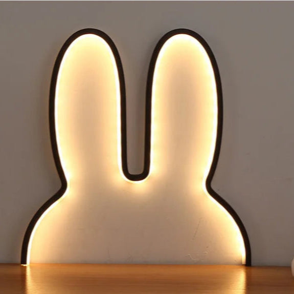 Lampe led lapin noir 