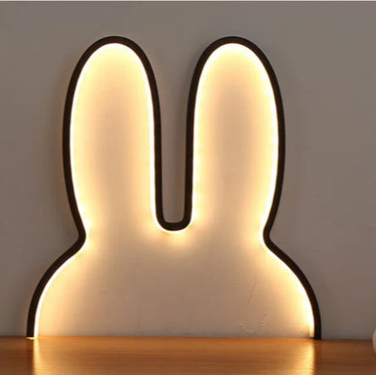  Lampe led lapin noir 