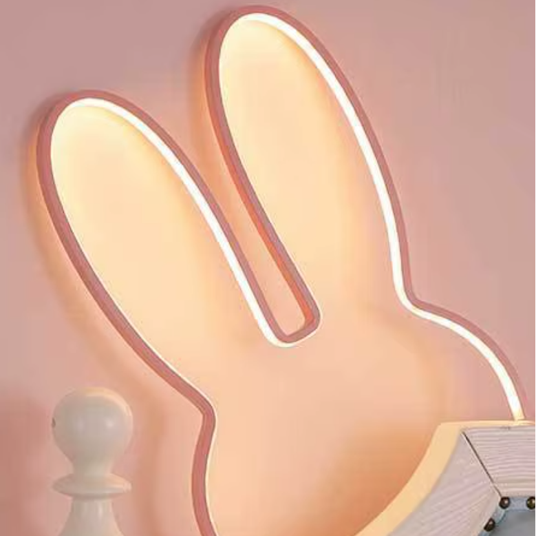 Lampe led lapin rose 