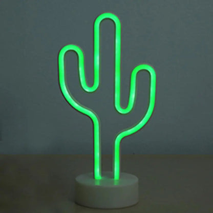 Lampe led rechargeable cactus allumé