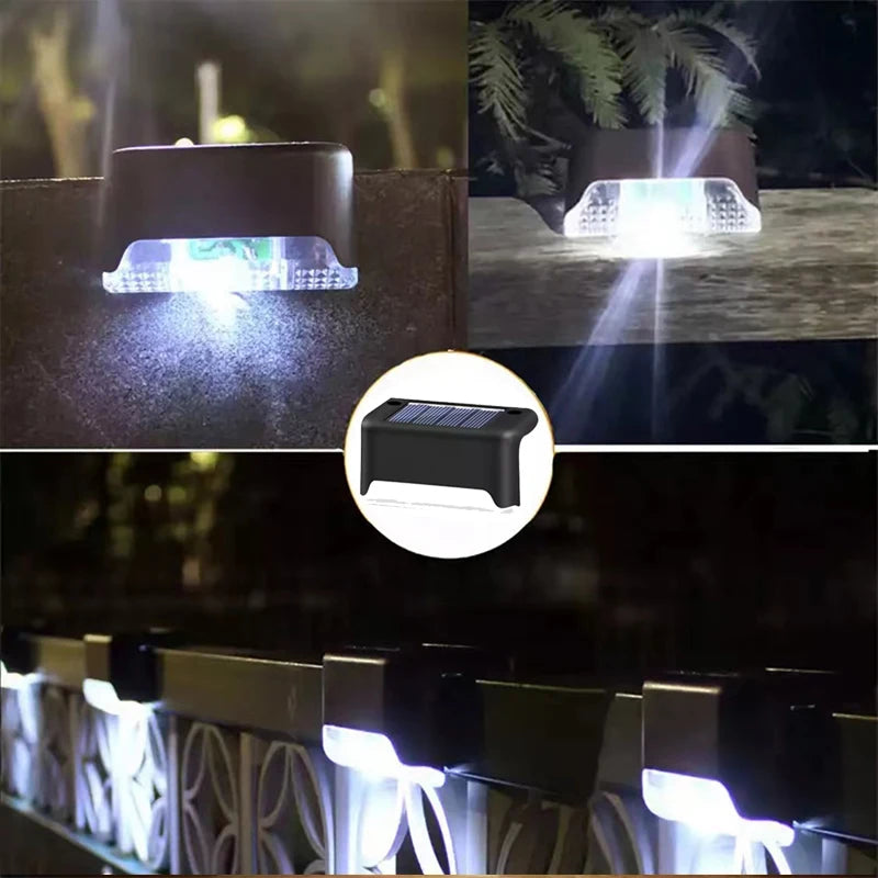 Lampe solaire extérieur à LED pour terrasse lumière blanche 