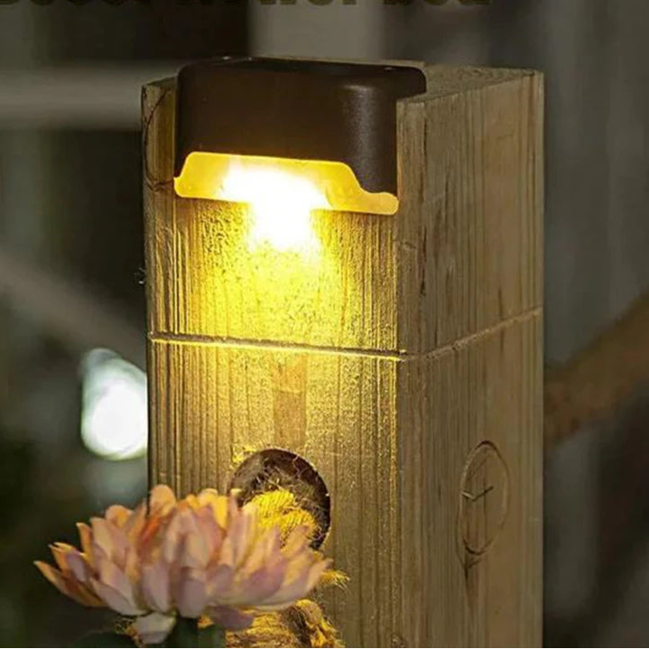 Lampe solaire extérieur à LED sur poutre 