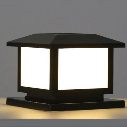 Lampe solaire extérieur cube étanche lumière blanche 