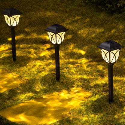 Lampe solaire extérieur dans jardin 