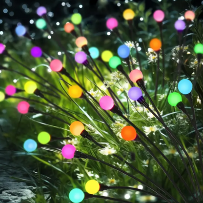Lampe solaire extérieur effet luciole multicolore 
