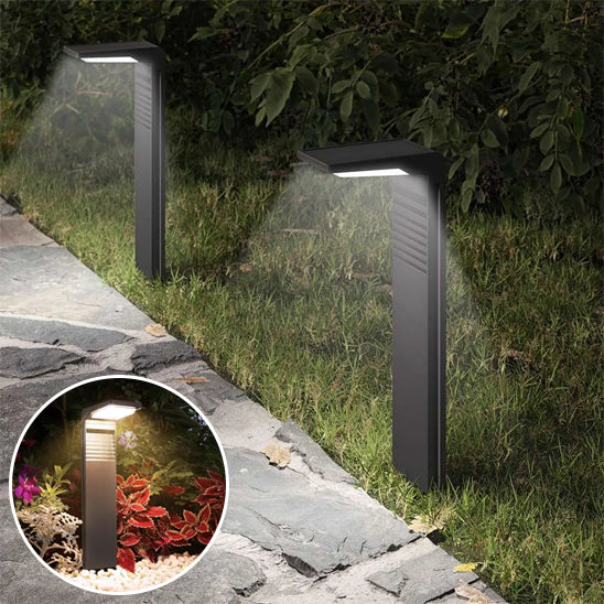 Lampe Solaire Extérieur la nuit et allumé 