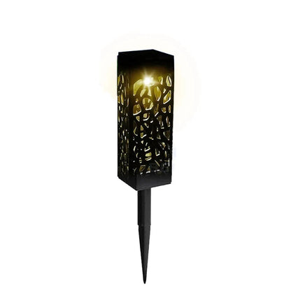 Lampe solaire extérieur lumière chaude allumé