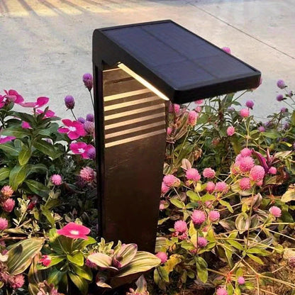 Lampe solaire extérieur lumière chaude et des fleurs 