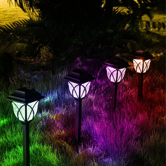 Lampe solaire extérieur lumière colorée 