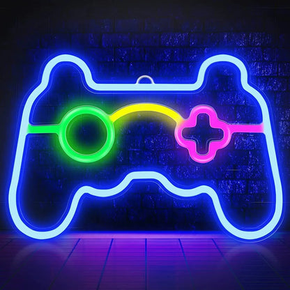 Lampe led effet néon en forme de manette de jeu garanti une ambiance parfaite 