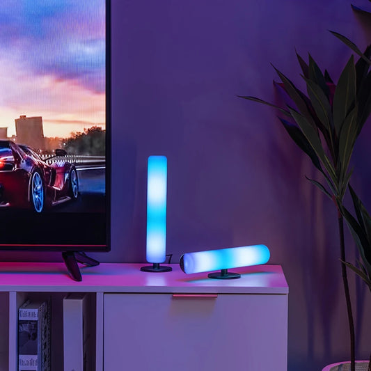 Lampe led multicolore gaming sur table