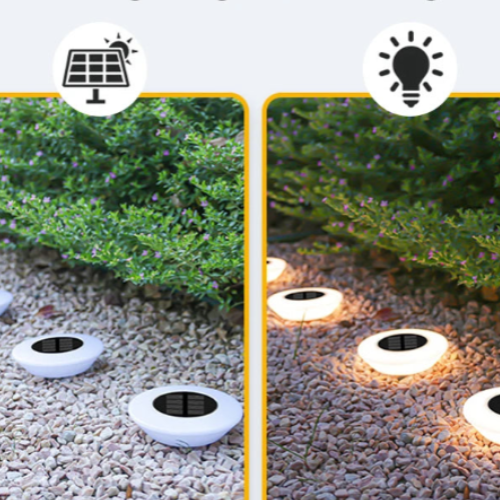 Lampes solaires pour Jardin LED avec panneau solaire 