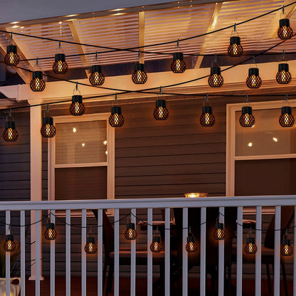 Lanterne solaire extérieur dans une terrasse 