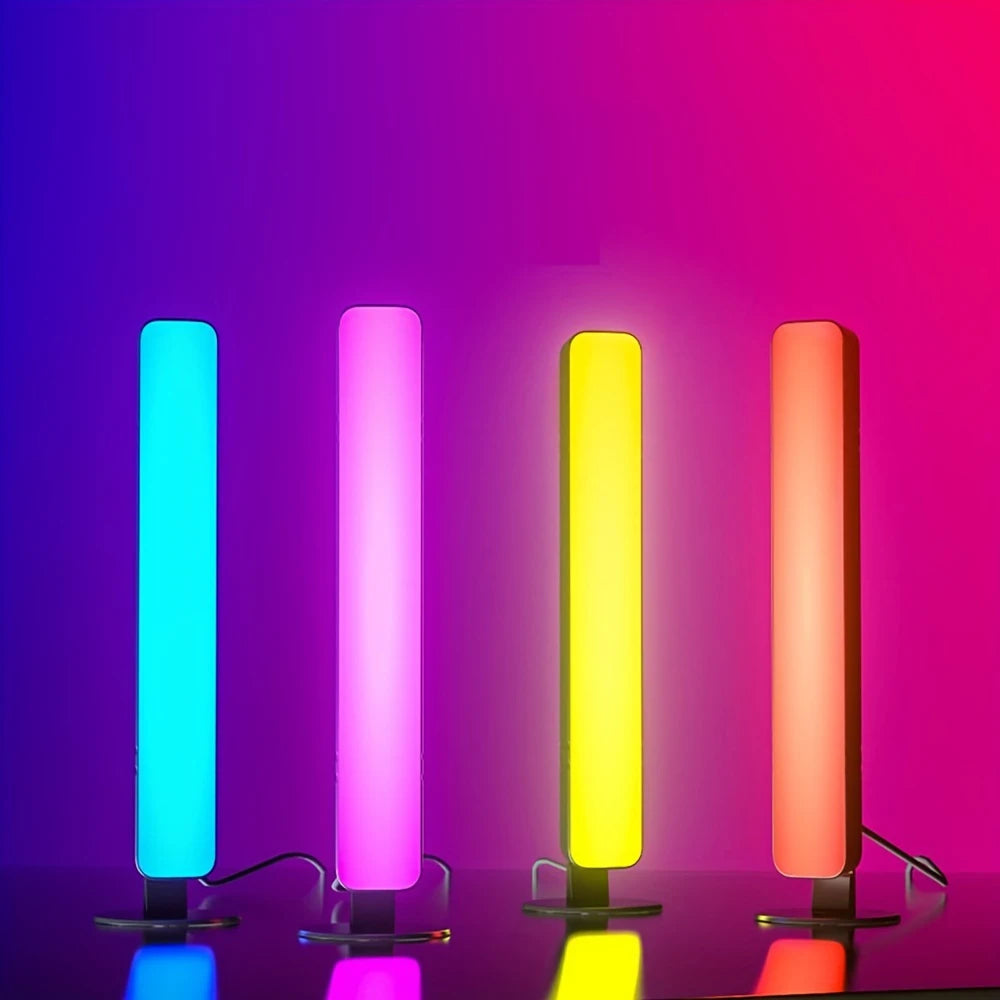 Quatre lampes LED de couleur différente 