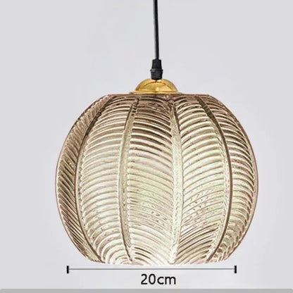 Suspension design ambrée de grande dimension 