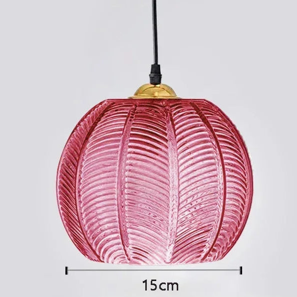 Suspension design couleur rouge de petite dimension 