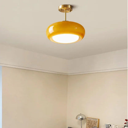 Suspension moderne orange allumé 