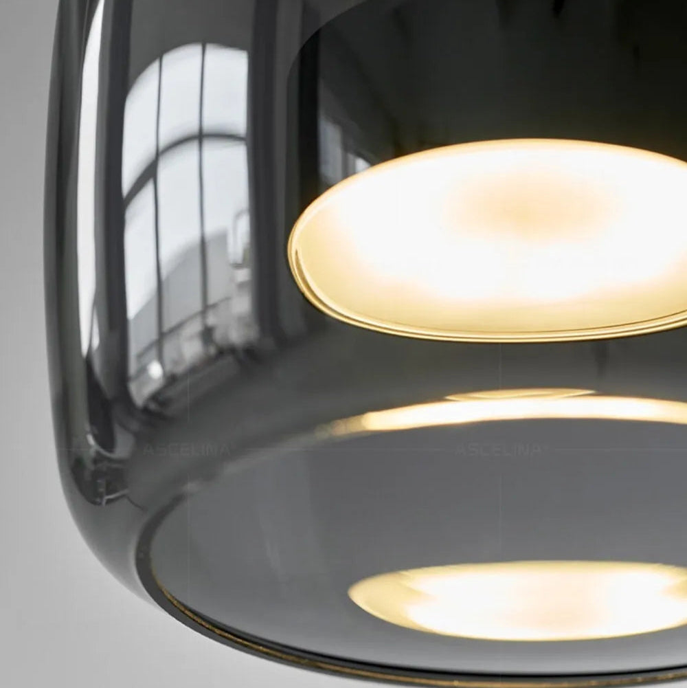 Suspension nordique avec ampoule LED 