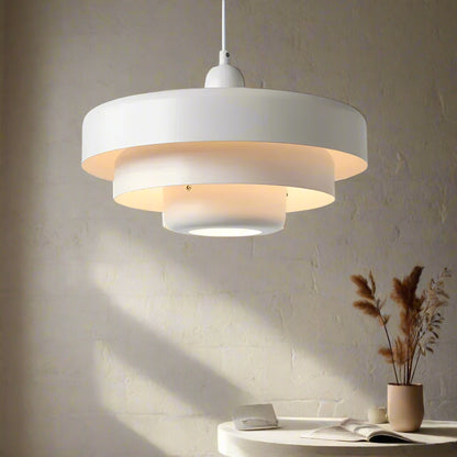 Suspension scandinave trois niveaux blanc 