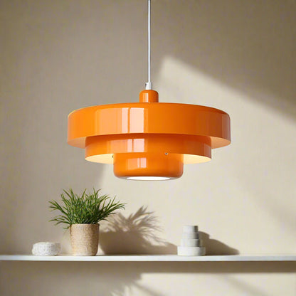 Suspension scandinave trois niveaux orange 