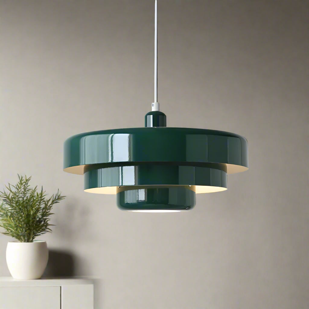 Suspension scandinave trois niveaux vert 