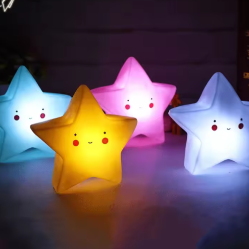 Veilleuse LED étoile plusieurs coloris 