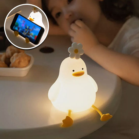 Veilleuse LED canard cute cale portable avec une fille 