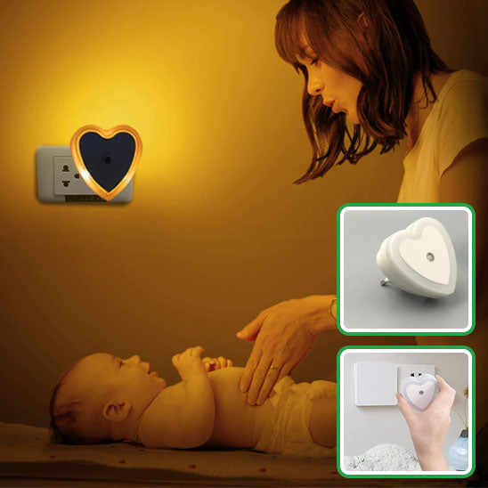 Veilleuse LED une maman qui change la couche 