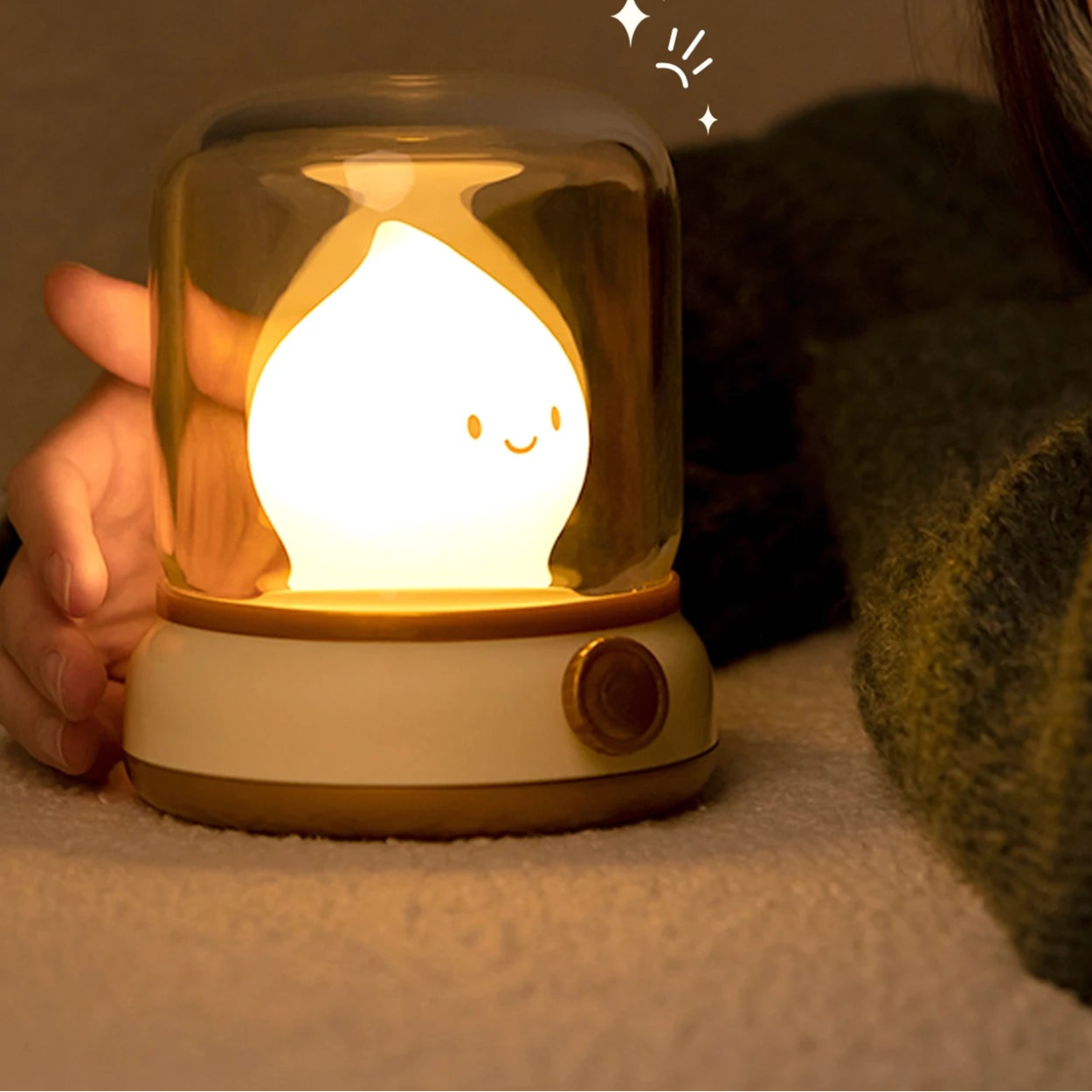 Veilleuse flamme allumée 