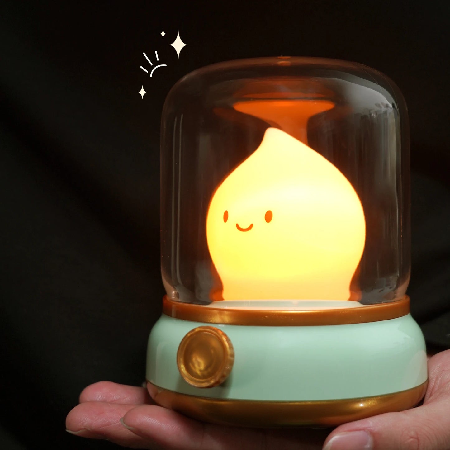 Veilleuse flamme lumière jaune 