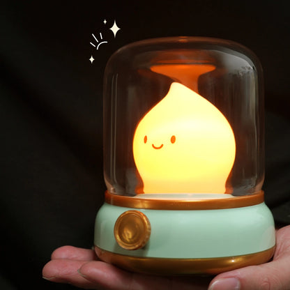Veilleuse flamme lumière jaune 