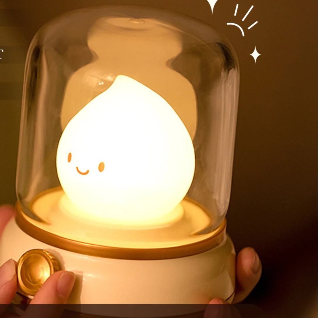 Veilleuse flamme pour bébé porté de main 