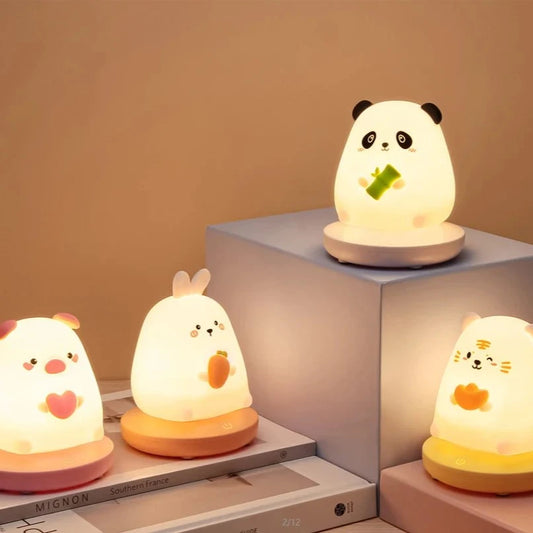  Veilleuse led pour enfant panda lapin 