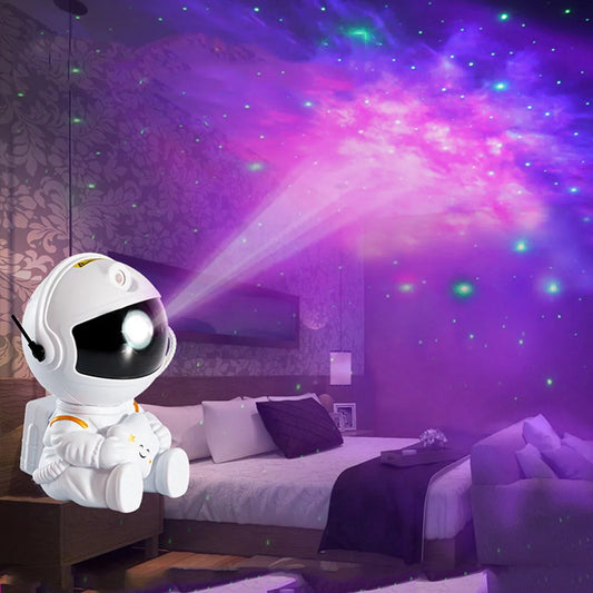 Veilleuse projecteur astronaute dans une chambre à coucher 