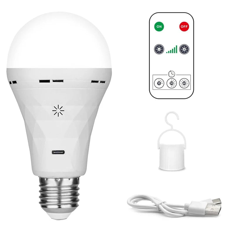 ampoule rechargeable USB avec télécommande 