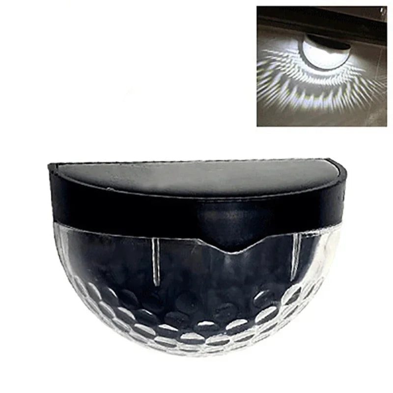 applique murale extérieur pour terrasse à LED en coquille noire et lumière blanche 