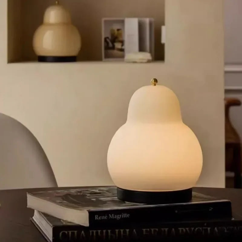 Lampe de Chevet Crème Forme de Poire